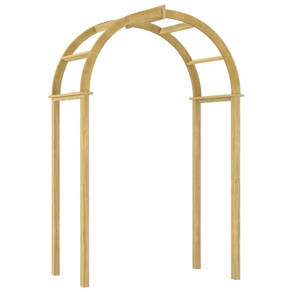 vidaXL Arco Trepador Rosas Cenador Pérgola Jardín Patio Terraza Balcón Exteiror Decoración 141x97x243 cm Madera de Pino Maciza Impregnado