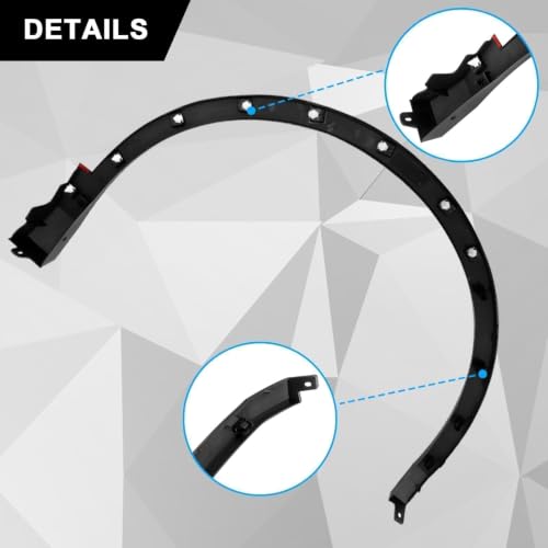 Sekeseauto Front Fender Flare Wheel Opening Molding Driver Side Compatible with Volkswagen Tiguan 2018 2019 2020 2021 Replace# 5NN854731A9B9 by Sekeseauto - Image 3