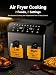 8L Dual Basket Air Fryer, Black