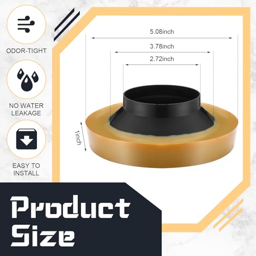 image for Marsui 4 Pack Toilet Wax Ring Thick Toilet Bowl Wax Ring Gasket for To