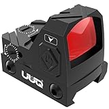 UUQ Mini Reflex Red Dot Sight Shake Awake Optic Sight for Rifles, Pistols and Shotguns 2MOA,12 Brightness Adjustment Red Dot Scope,Suitable for RMR or 20mm Picatinny/Weaver Rail