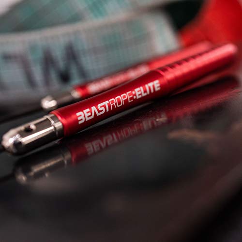 Beast Gear Jump Rope for Men and Women - Built for Speed, Premium Aluminium Jumping Rope for Advance Fitness - Boxing, MMA, HIIT, Strength Training & Double Unders