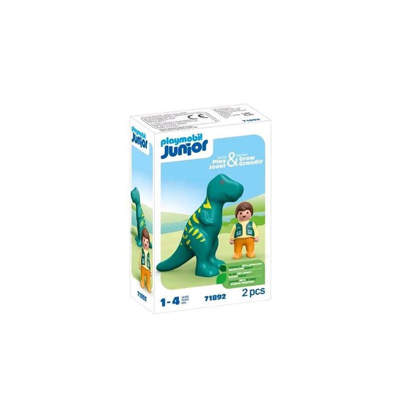 PLAYMOBIL Junior Figura Niño y Dinosaurio 71892