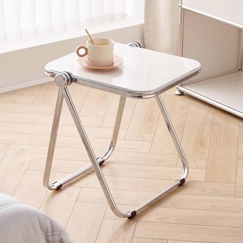 Table pliable en acrylique avec forte capacité de charge pour salon