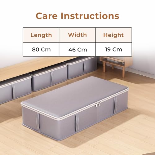 Image of HomeEssentials underbed storage with zippers, oversized quilt bags, comforter storage case, heavy-duty blanket organizer, winter clothes storage, storage bags, bedding containers.