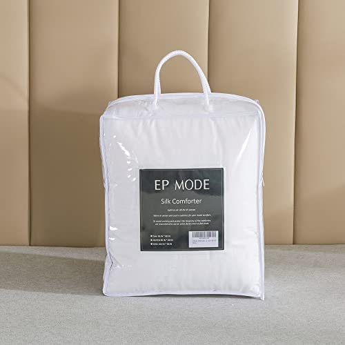 Ep Mode 100% Mulberry Silk Duvet/Comforter With Exquisite Satin Piping (Spring/Summer, King 102" X 90") #TOP6