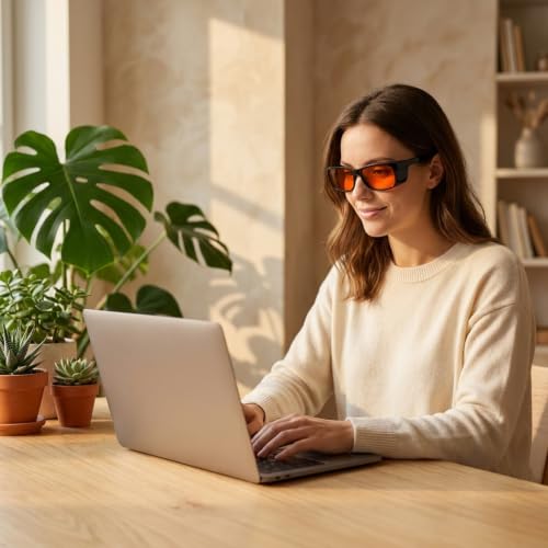 Image of Eyekepper Blue Light Glasses for Woman /Men /Women, Blocking, Fit over Amber