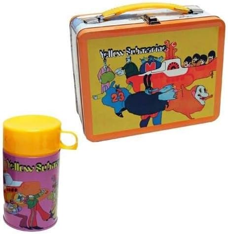 Animewild The Beatles Yellow Submarine Retro Style Metal Lunch Box