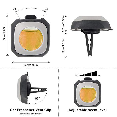 Air Jungles Hawaiian Scent Car Air Freshener Clip, 6 Car Freshener Vent Clips, 4ml Each, Long Lasting Air Freshener for Car, Up to 180 Days Car Refresher Odor Eliminator