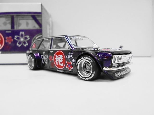 Amazon | 114□□ MINI GT 街道ハウス ダットサン 510 ワゴン ハナミ