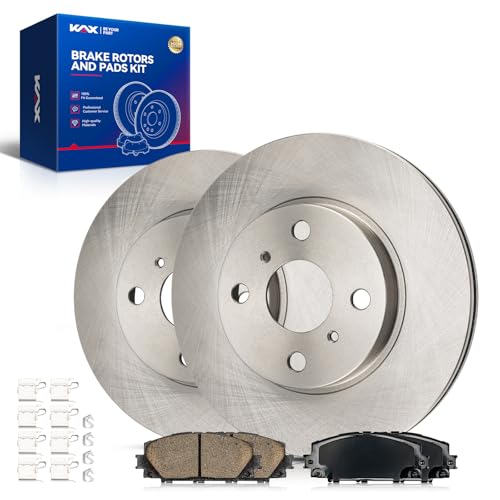 Image of KAX Front Brake Kit for Yaris, Prius C, iQ, 10.05in Brake Rotors