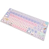 Cute Keyboard Cover Skin for Apple iMac Magic Keyboard 2nd Gen (Model: A1644) Without Numeric Keypad, Silicone Protective Skin, Cute Bunny