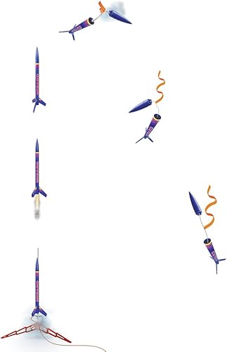 Miniatura 8 de Estes - Paquete a granel de cohetes modelo volador mago 1754 (paquete de 12)  Kit de cohete intermedio  Instrucciones paso a paso  Kits de educación