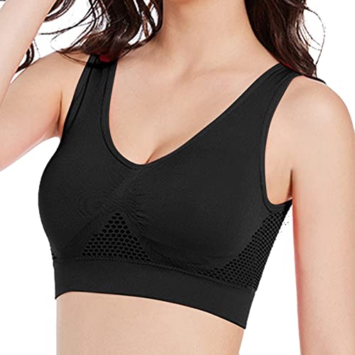 Log in Sign in to My Account Breathable Bras for Women No Steel Ring Plus Size Soft Cool Liftup Air Bra No Underwire High Support Underwear Returned Items for Sale Clearance