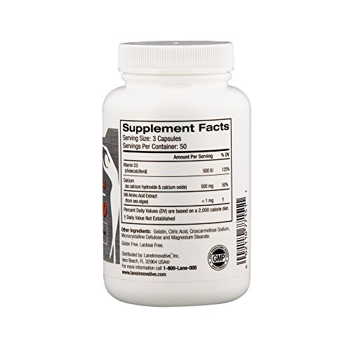 Lane Innovative - Advacal 1000, Advanced Calcium Supplement, Easy To Swallow Extra Small Capsule, Supports Increased Bone Density (150 Capsules) #TOP1