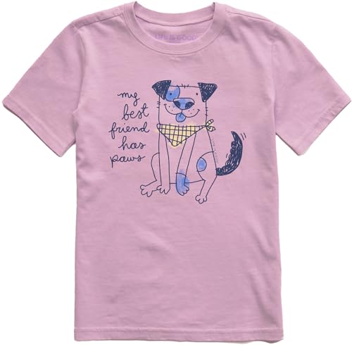 Life is Good - Kids My Best Friend Has Paws Crusher T-Shirt