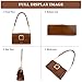 Shoulder Bag for Women, Faux Leather Women's Shoulder Handbags, Fashionable Tote Purses for Women with Removable Strap and Zipper Closure (Brown)
