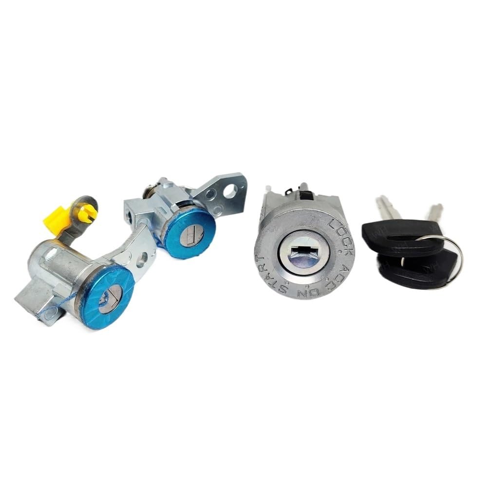 Zhjlut One Color Car Lock Cylinder Compatible With Holden For Rodeo Ra 2003-2008 Ignition Barrel + Door Locks