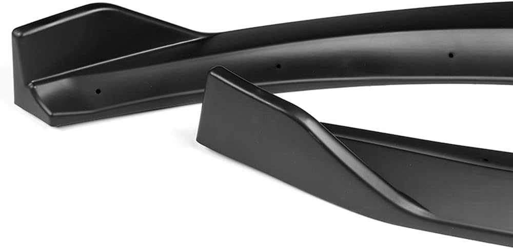 Front Bumper Lip fit for Compatible with 2017-2018 Ford Fusion/Mondeo, Front Bumper Lip Spoiler Air Chin Body Kit Splitter Unpainted Matt Black, (Sport-Style)