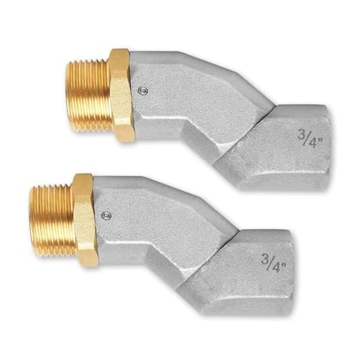 2PCS 3/4 Inch Fuel Hose Swivel Connector