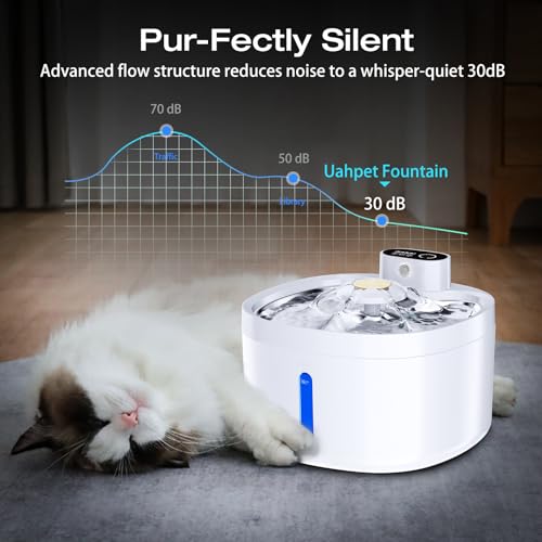 Fontaine à eau en acier inoxydable pour chat style épuré - 7