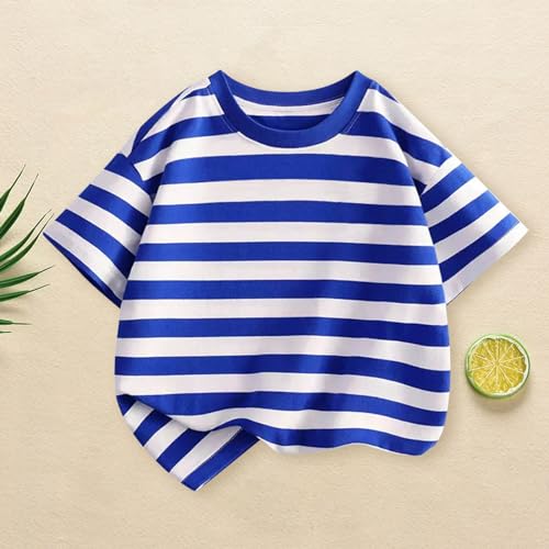 Kids Toddlers Striped Shirts Cute Short Sleeve Tee Tops Girls Boys Crew Neck T-Shirt Short Sleeve Shirts Clothes2