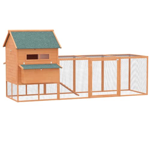 PawHut 137 Large Chicken Coop for 8-10 Chickens