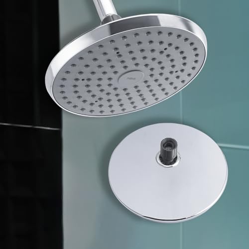 Image of Mila Premier Rain Shower| Chrome Finish Round Overhead Shower | Φ190mm Ceiling Mounted | ABS Body| Single Function Rainfall Shower for Broad Coverage & Water Efficiency| (Without Arm)