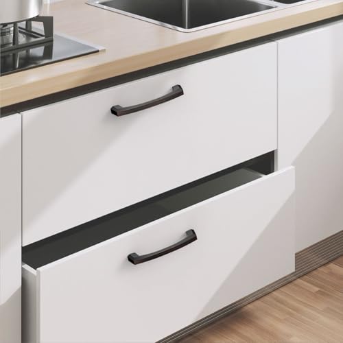 Image of 10 Pack Oil Rubbed Bronze Cabinet Pulls 4 Inch Cabinet Handles Kitchen Cabinet Hardware Kitchen Handles for Cabinets Bronze Dresser Pulls Kitchen Cabinet Pulls