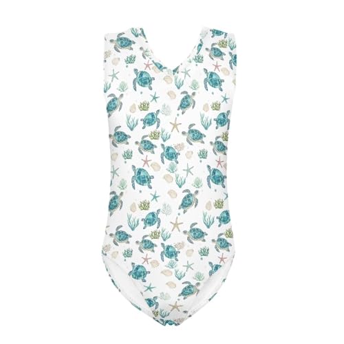 Image of One Piece Swimsuit Girls Kids Bathing Suit V Neck Wide Shoulder Strap Toddler Beach Swimwear for 3-14 Years
