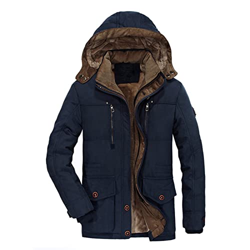 Chaqueta de invierno para hombre impermeable con forro polar y cortavientos