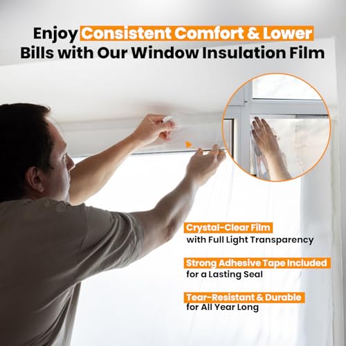 BEEST FULLSTOP Garage Door Insulation Kit w/ Seals & Window Films - 9x8 & 8x8 ft Single Garage Door Insulation Panels - Easy-to-Install 8 Pre-Cut 24x54 Foam-Core Panels w/ Tape, Cutter & Squeegee by BEEST - Image 8