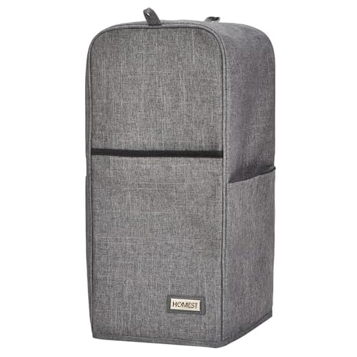 HOMEST Blender Dust Cover with Accessory Pocket Compatible with Ninja Foodi, Grey (Patent Pending)