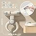 Baby Bath Support Stand Shower - Wall-Mounted Baby Shower Stand with Strong Suction Cups. Foldable Adjustable Baby Standing Support for Infants, Toddlers aged 8-36 Months. Soporte para Bañera de Bebé