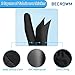 BECROWM 2 Packs Car Door Protector for Dogs, Waterproof Anti-Scratch Shield with Suction Cup (Black)
