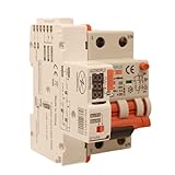 Interruttore Magnetotermico Differenziale Con Riarmo Automatico, RCBO Tipo A Curva C, Idn 300mA / 0.3A, In 32A, 2P Veri 6kA, 3 Moduli, con 3 Tentativi di Riarmo (10s/60s/300s)