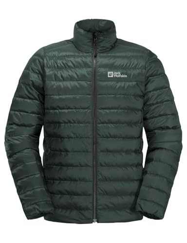 Jack Wolfskin Herren Pilvi Down Jkt M Daunenjacke, Black Olive, S EU – Ansicht 5