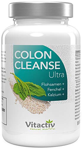 COLON CLEANSE Ultra, mit 7 natürlichen Nährstoffen und Ballaststoffen, enthält Flohsamen, Aloe Vera, Fenchelsamen, Löwenzahnkraut und Klettenwurzel, normalisiert Verdauung (100 Kapseln) Cover