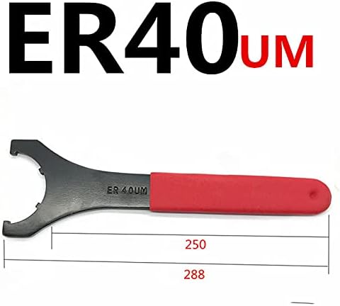 Spanner Wrench Collet Chuck Wrench Red Precision Collet Wrench CNC Milling for Clamping Nut and Screw (ER16UM/ER20UM/ER25UM/ER32UM/ER40UM 5 Sizes Optional)