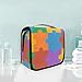 LUNLUMO Trousse de toilette colorée pour salle de bain - Motif pièces de puzzle