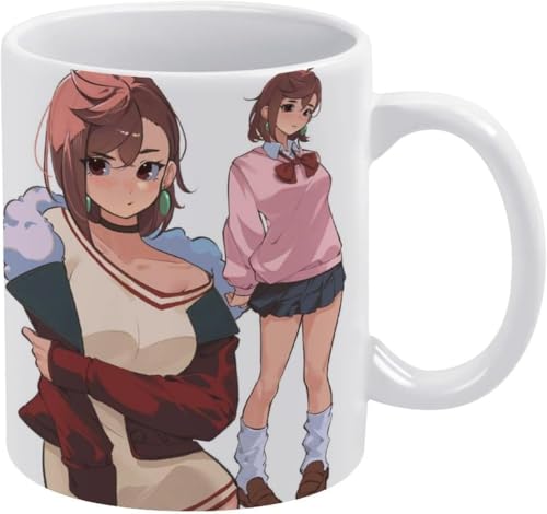 ダンダダン 綾瀬桃 高倉健 マグカップ 杯 コーヒー 耐熱 アニメ 記念日 ギャグ コーヒーカップ クリエイティブ かわいい カップ ギフトアイデア 大容量 セラミック素材 誕生日 萌えグッズ 330ML