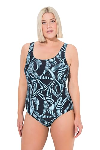 Maillot de bain galbant Softline Ulla Popken noir bonnet DG profond