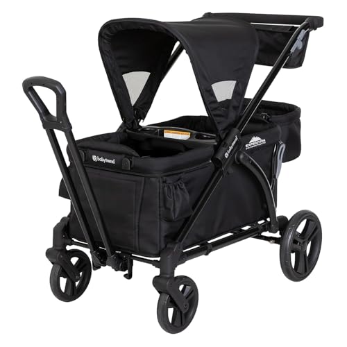 Baby Trend Expedition 2-in-1 Stroller Wagon Plus, Ultra Black