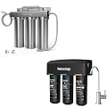Waterdrop TST+TSB-ALK 8 Layer High Capacity Under Sink Water Filter, Reduces PFAS, PFOA/PFOS, Fluoride, Chlorine, Bad Taste & Odor, with Dedicated Faucet, Under Sink Water Filter,Bundle