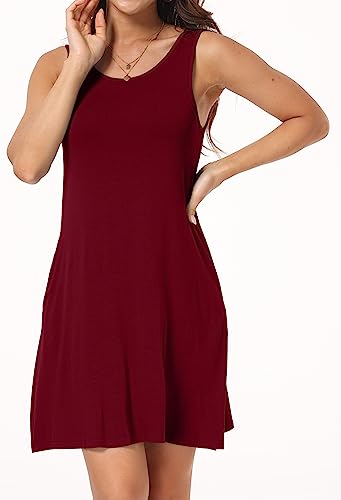 Image of Short /Long Sleeve Women's Cold Shoulder Dress with Pockets Casual Swing T-Shirt Dresses
