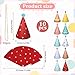 Alrhso Party Hats for Stuffed Animals, 10 Pcs Colorful Stuffed Animal Party Hat, Lovely Paper Cone Tiny Birthday Hats, Mini PartyHat for Stuff Animals Pets, Accessories