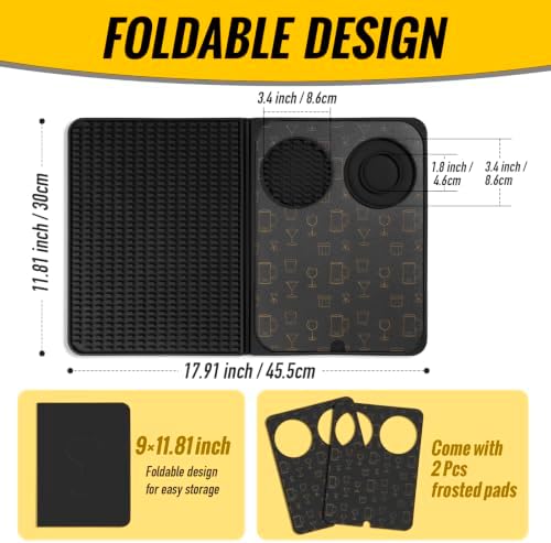 Bar Mat Bundle with 9 pcs Metal Cocktail Picks image 5