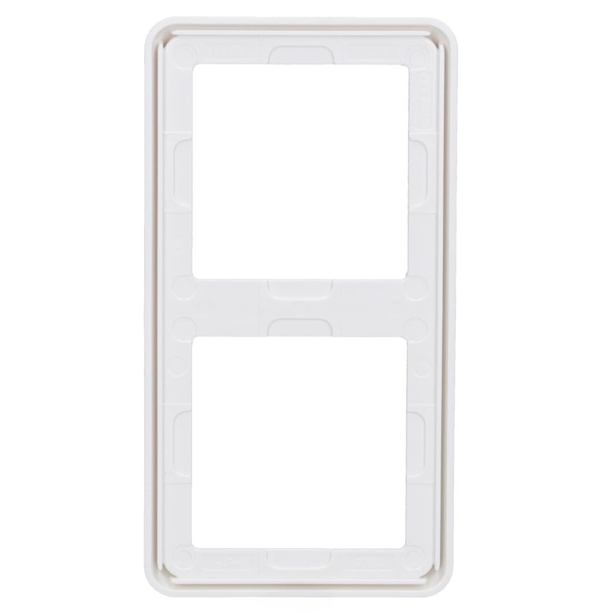 JUNG CD582WW Macro, Duroplástico, Resistente al Rayado, Brillante Blanco Alpino, Doble, 81 X 152mm