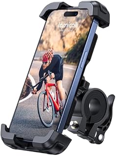 Lamicall Uchwyt na telefon komórkowy, rower, uchwyt na telefon komórkowy 2023 uniwersalny uchwyt rowerowy 360° do iPhone 15 14 Pro Max Plus, SE, 13 12 Pro Max Mini, 11, Xs Max, XR, X, 8, 7, Samsung