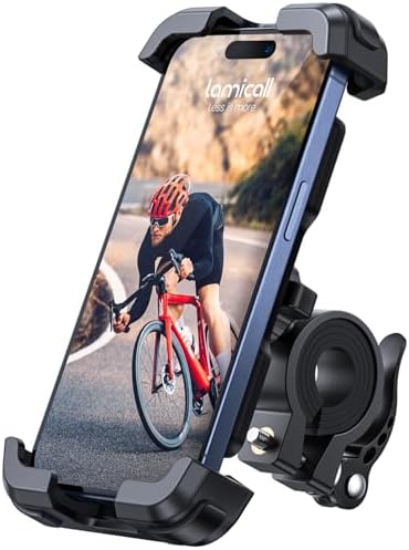 Lamicall Handyhalterung Fahrrad, Handyhalter Motorrad Lenker Halterung | Universal 360° Fahrrad Halter für iPhone 18 17 16 15 14 13 12 Pro Max Plus Air Mini, SE, Xs Max, XR, Samsun